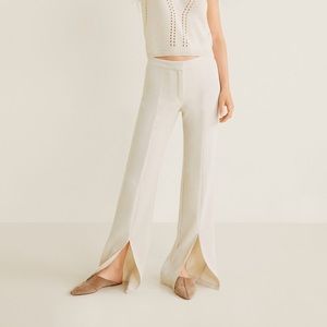 Mango Slit Hem Pants